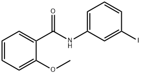 N-(3-ヨードフェニル)-2-メトキシベンズアミド 化学構造式