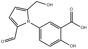 5-[2-ForMyl-5-(hydroxyMethyl)-1H-pyrrol-1-yl]-2-hydroxybenzoic Acid Structure