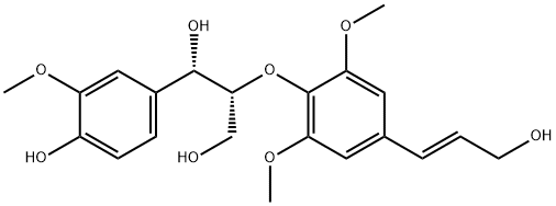 (1S,2R)-1-(4-羟基-3-甲氧基苯基)-2-[4-[(1E)-3-羟基-1-丙烯基]-2,6-二甲氧基苯氧基]-1,3-丙二醇, 877875-96-2, 结构式