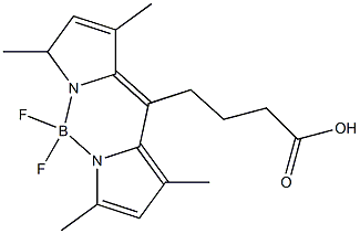 4-(4,4-Difluoro-1,3,5,7-tetraMethyl-4-bora-3a,4a-diaza-s-indacene-8-yl)-butyric Acid Structure