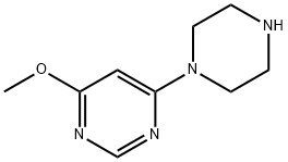 4-甲氧基-6-(1-哌嗪基)嘧啶盐酸盐, 879215-72-2, 结构式