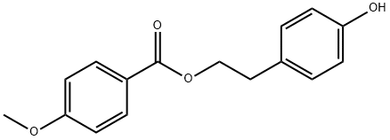 4-ヒドロキシフェネチルアニサート 化学構造式