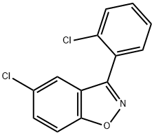 5-氯-3-(2-氯苯基)苯并[D]异恶唑, 87999-66-4, 结构式