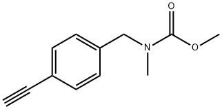(4-ethynyl-benzyl)-Methyl-carbaMic acid Methyl ester Struktur