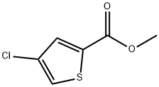 4-クロロチオフェン-2-カルボン酸メチル 化学構造式