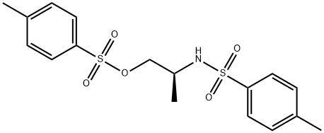 4-Methyl-N-[(1S)-1-Methyl-2-[[(4-Methylphenyl)sulfonyl]oxy]ethyl]benzenesulfonaMide Struktur