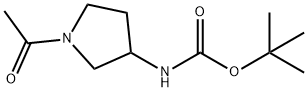 1-Acetyl-3-(BOC-AMino)pyrrolidine Structure
