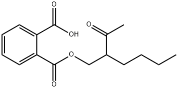 Mono-2-(1-oxoethyl)hexyl Phthalate, 88144-82-5, 结构式