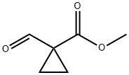 1-ホルミルシクロプロパン-1-カルボン酸メチル 化学構造式