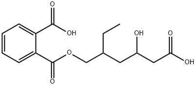1,2 - 苯二乙酸1 - (5 - 羧基-2 - 乙基-4 - 羟基戊基)酯(非对映体的混合物) 结构式
