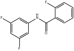 2-氟-N-(3,5-二氟苯基)苯甲酰胺 结构式