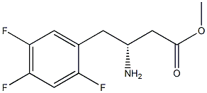 Benzenebutanoicacid,b-aMino-2,4,5-trifluoro-,Methylester,(bR)- 化学構造式