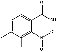 3-Iodo-4-methyl-2-nitrobenzoicacid Structure