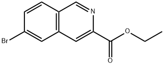 6-ブロモイソキノリン-3-カルボン酸エチル 化学構造式