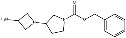 Benzyl 3-(3-aMinoazetidin-1-yl)pyrrolidine-1-carboxylate Structure