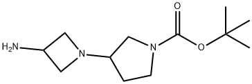 tert-Butyl 3-(3-aMinoazetidin-1-yl)pyrrolidine-1-carboxylate Structure