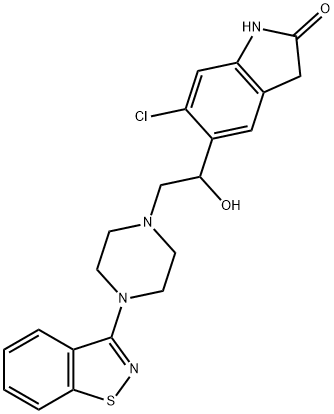 齐拉西酮羟基化杂质 结构式