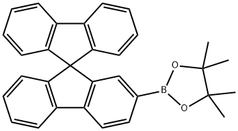 2-(9,9'-スピロビ[フルオレン]-7-イル)-4,4,5,5-テトラメチル-1,3,2-ジオキサボロラン 化学構造式