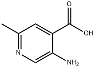 5-氨基-2-甲基-4-羧基吡啶, 88482-17-1, 结构式