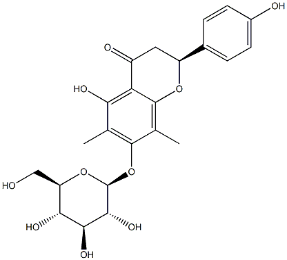 Farrerol 7-O-glucoside Structure