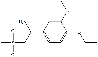 4-乙氧基-3-甲氧基-ALPHA-[(甲基磺酰基)甲基]苯甲胺,885268-06-4,结构式