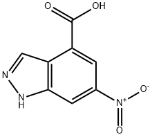 6-Nitro-1H-indazol-4-carboxylic acid Structure