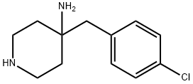 4-PiperidinaMine, 4-[(4-chlorophenyl)Methyl]- Structure