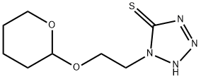 1,2-Dihydro-1-[2-[(tetrahydro-2H-pyran-2-yl)oxy]ethyl]-5H-tetrazole-5-thione, 88570-74-5, 结构式