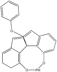 (11AS)-(-)-10,11,12,13-四氢二茚并[7,1-DE:1′,7′-FG][1,3,2] 二氧磷杂八环-5-苯氧基 苯基-[(S)-1,1-螺二氢茚-7,7-二基]亚磷酸酯 结构式