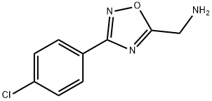 [3-(4-chlorophenyl)-1,2,4-oxadiazol-5-yl]methanamine Struktur