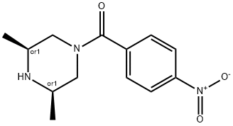 ((3S,5R)-3,5-diMethylpiperazin-1-yl)(4-nitrophenyl)Methanone,886025-85-0,结构式