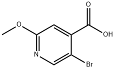 5-溴-2-甲氧基异烟酸, 886365-22-6, 结构式