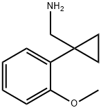 [1-(2-メトキシフェニル)シクロプロピル]メチルアミン 化学構造式