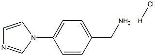 (4-(1H-イミダゾール-1-イル)フェニル)メタンアミン塩酸塩 化学構造式