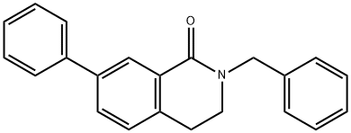 2-Benzyl-7-phenyl-3,4-dihydroisoquinolin-1(2H)-one Structure