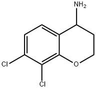 7,8-DICHLORO-3,4-DIHYDRO-2H-CHROMEN-4-YLAMINE Structure