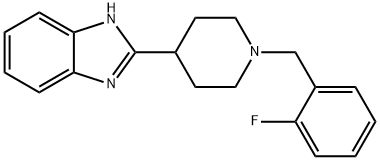 2-[1-(2-Fluoro-benzyl)-piperidin-4-yl]-1H-benzoiMidazole Structure