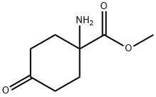 Methyl 1-amino-4-oxocyclohexanecarboxylate Structure