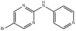 5-ブロモ-N-(ピリジン-4-イル)ピリミジン-2-アミン 化学構造式