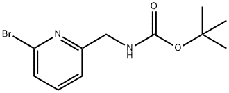 [[(6-BROMO)-2-PYRIDINYL]METHYL]-CARBAMIC ACID, 1,1-DIMETHYLETHYL ESTER Structure