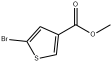 Methyl 5-broMothiophene-3-carboxylate 化学構造式