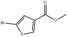 Methyl 5-broMothiophene-3-carboxylate Structure