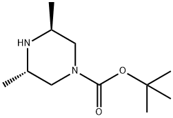 (3S,5S)-3,5-二甲基-1-哌嗪羧酸叔丁酯,888327-50-2,结构式