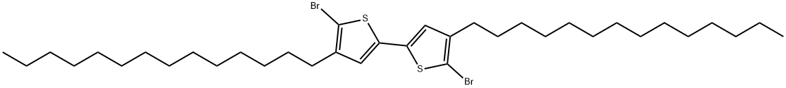 5,5'-dibroMo-4,4'-ditetradecyl-2,2'-bithiophene Structure
