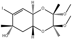 (2S,3S,4aR,6S,8aR)-2,3,4a,5,6,8a-Hexahydro-7-iodo-2,3-diMethoxy-2,3,6-triMethyl-1,4-benzodioxin-6-ol Structure
