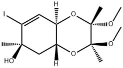 (2S,3S,4aR,6R,8aR)-2,3,4a,5,6,8a-Hexahydro-7-iodo-2,3-diMethoxy-2,3,6-triMethyl-1,4-benzodioxin-6-ol Structure