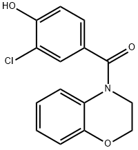 4-(3-Chloro-4-hydroxybenzoyl)-3,4-dihydro-2H-1,4-benzoxazine|4-(3-氯-4-羟基苯甲酰基)-3,4-二氢-2H-1,4-苯并恶嗪