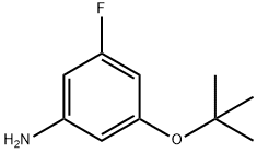 3-(TERT-BUTOXY)-5-FLUOROANILINE 结构式