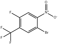 1-溴-4-氟-2-硝基-5-(三氟甲基)苯,889459-13-6,结构式