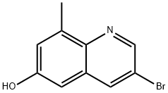 3-BroMo-8-Methylquinolin-6-ol Structure